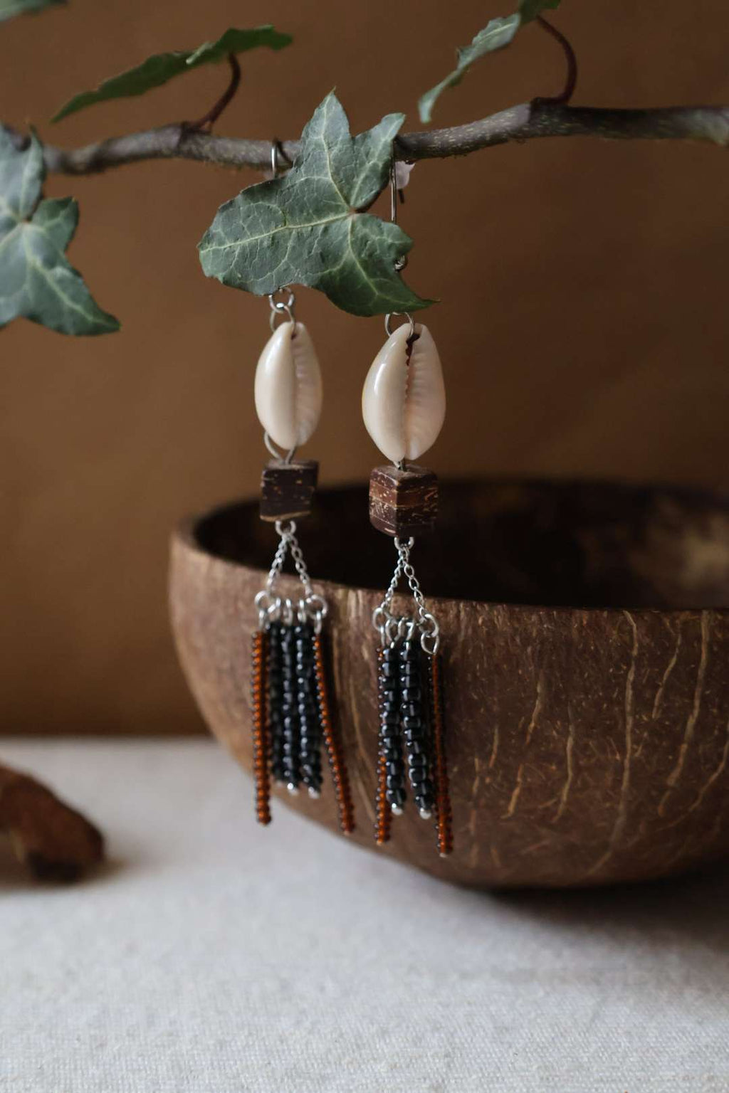 Boucles d'oreilles cascade en perles Tchèque - TRIBU