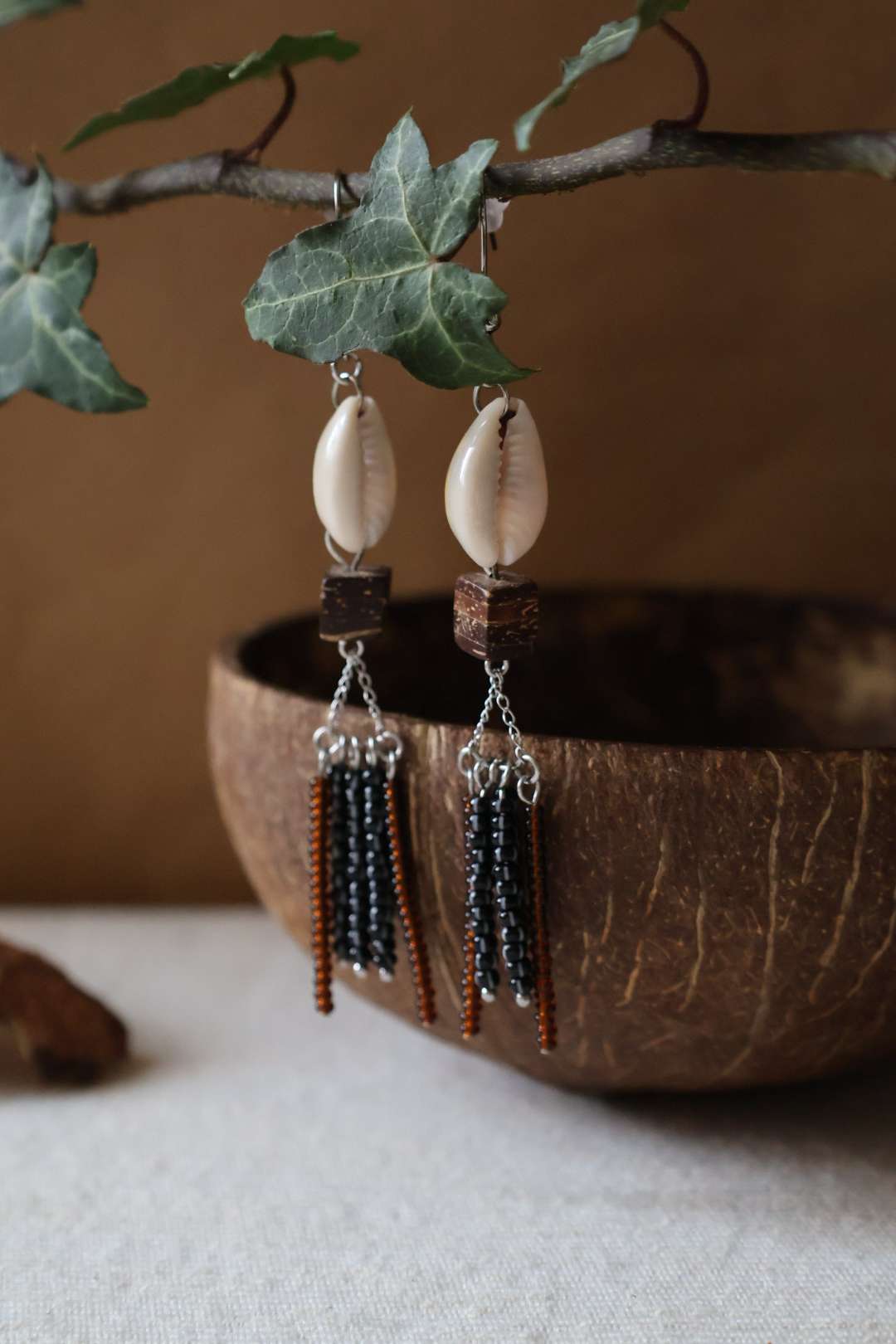 Boucles d'oreilles cascade en perles Tchèque - TRIBU