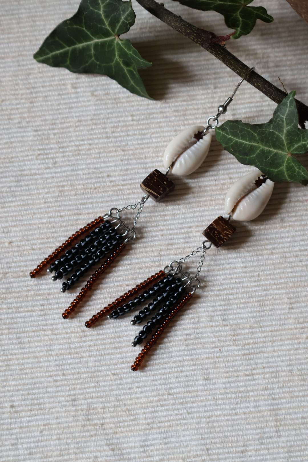 Boucles d'oreilles cascade en perles Tchèque - TRIBU