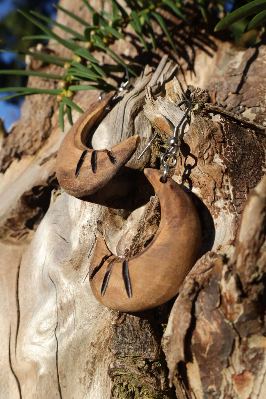 Boucles d'oreilles naturelles - HURA