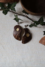 Boucles d'oreilles maxi en noix de coco - PHILIPPINES
