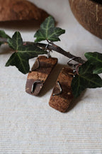 Boucles d'oreilles mixtes en noix de coco - TOTEM