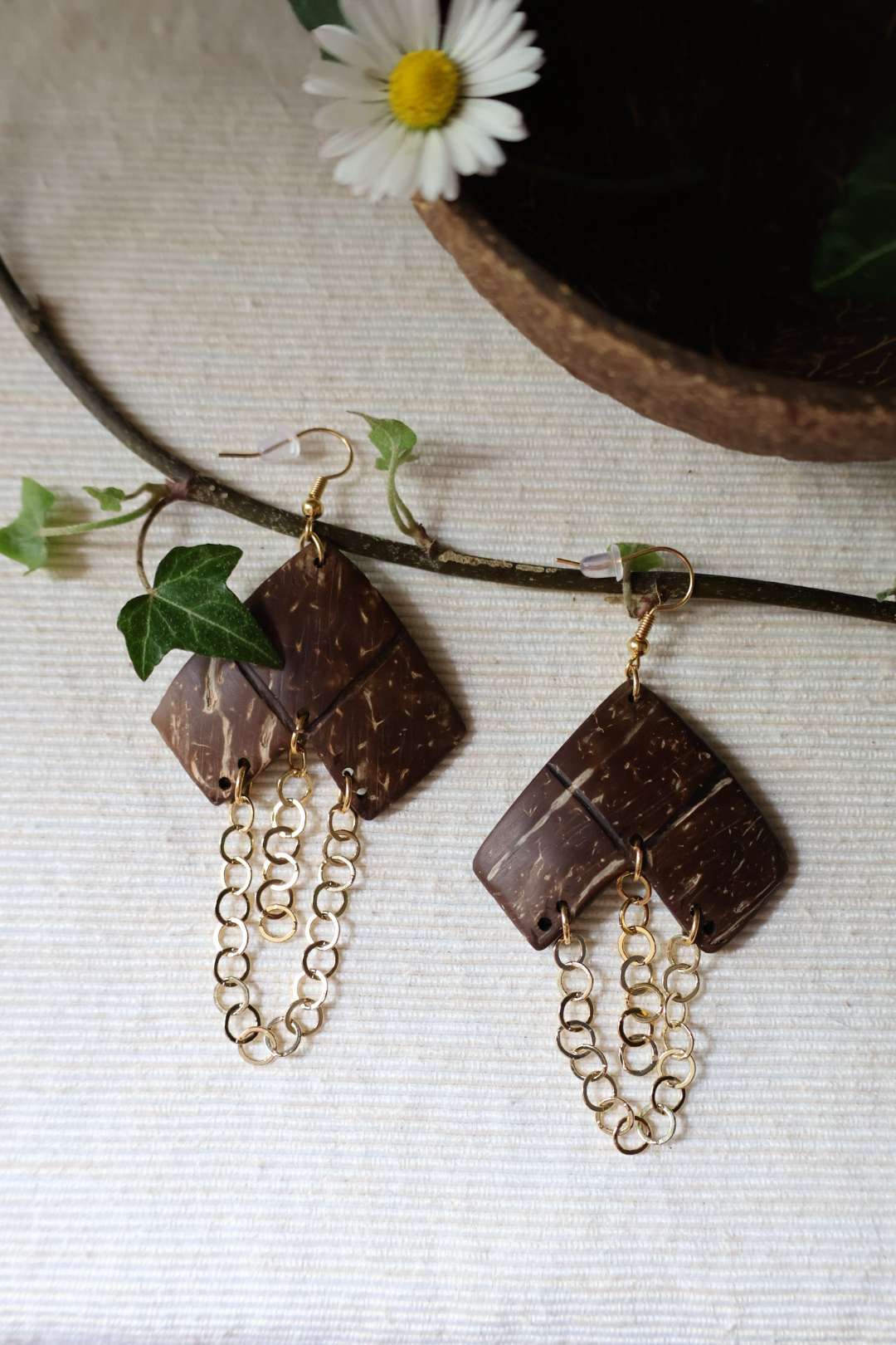 Boucles d'oreilles dorées - SACRÉES