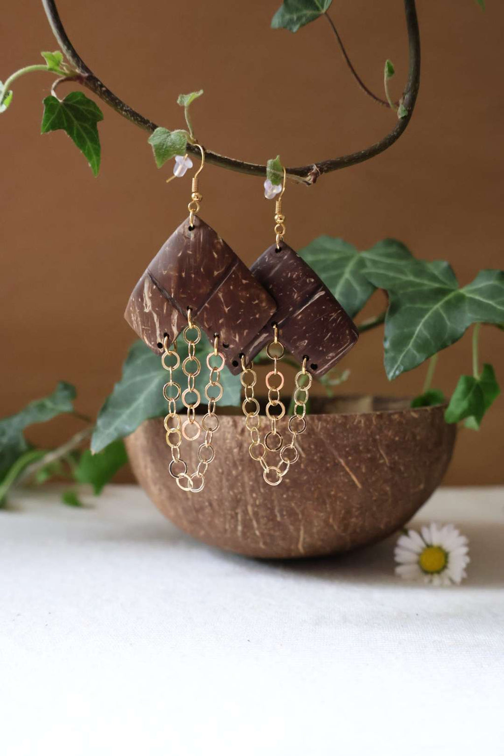 Boucles d'oreilles dorées - SACRÉES