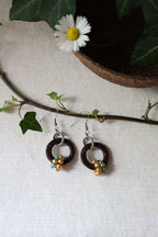 Les boucles d'oreilles naturelles en noix de coco - CYCLE
