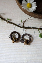 Les boucles d'oreilles naturelles en noix de coco - CYCLE