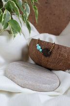Bracelets dorés ARTISANE en noix de coco