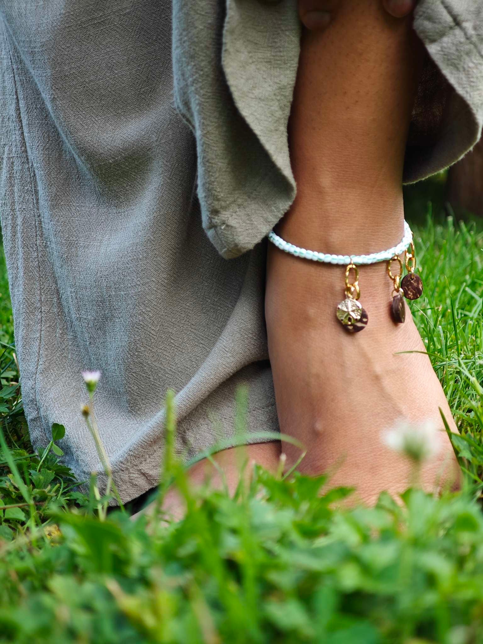 Bracelet de cheville doré - TRESOR