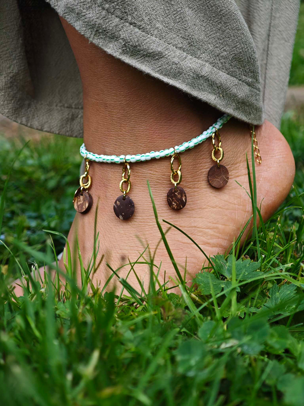 Bracelet de cheville doré - TRESOR