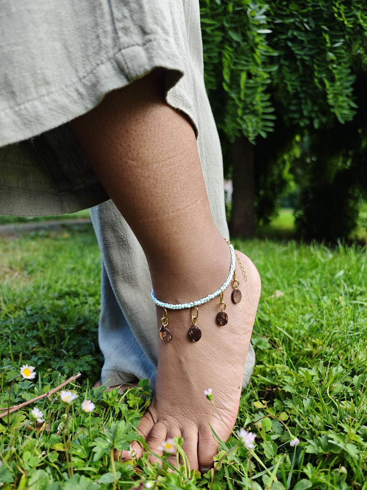 Bracelet de cheville doré - TRESOR