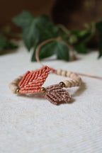 Bracelets ajustables en bois de Hêtre - MAPUCHE