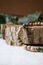 Bracelets pierres naturelles unakite