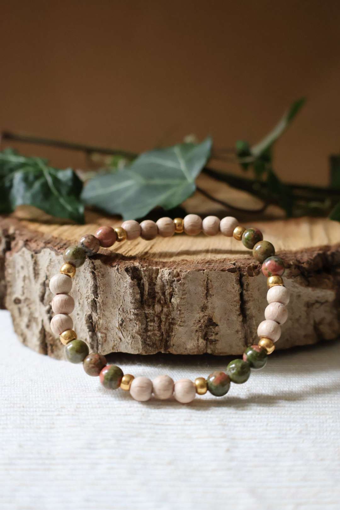 Bracelets pierres naturelles unakite