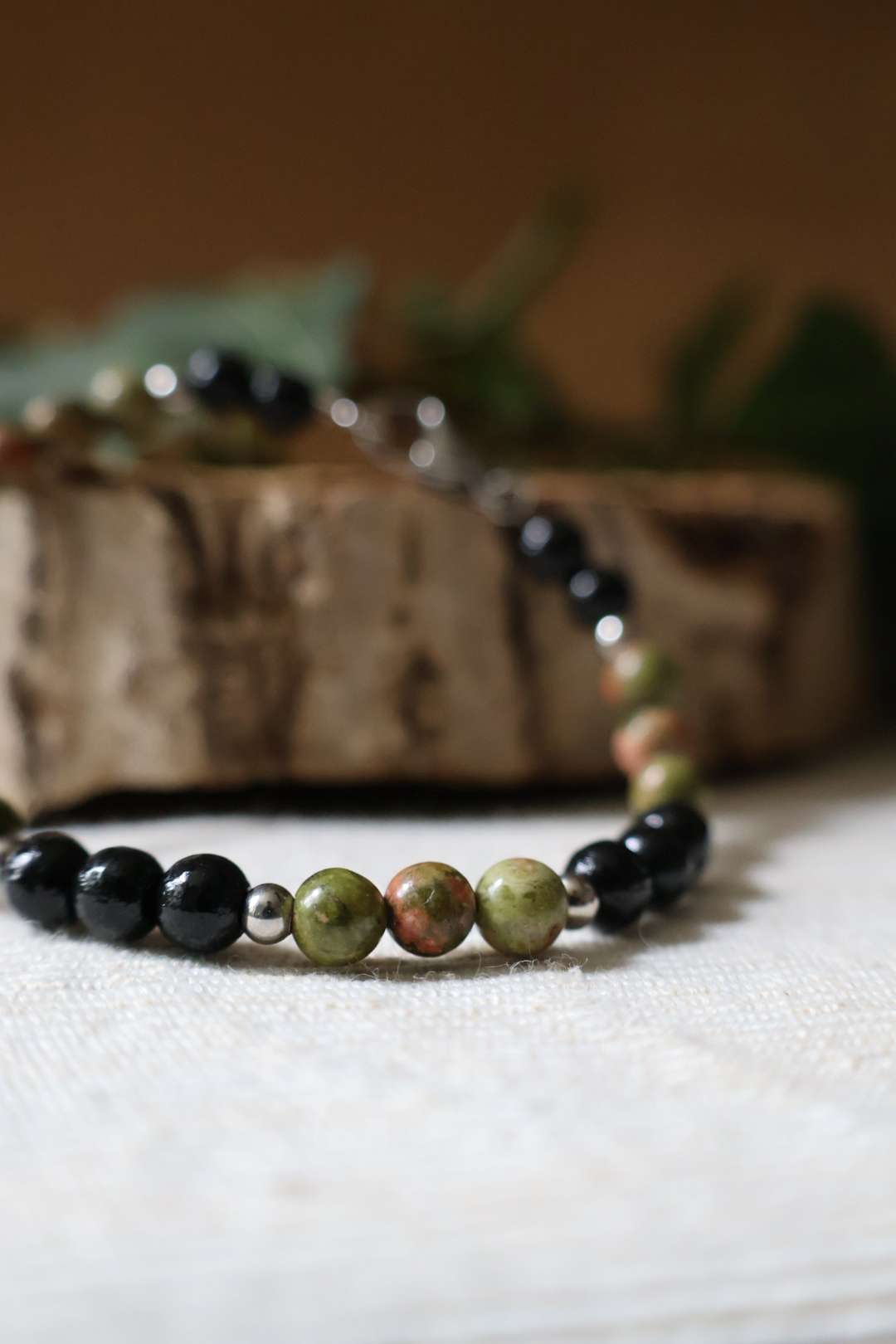Bracelets pierres naturelles unakite