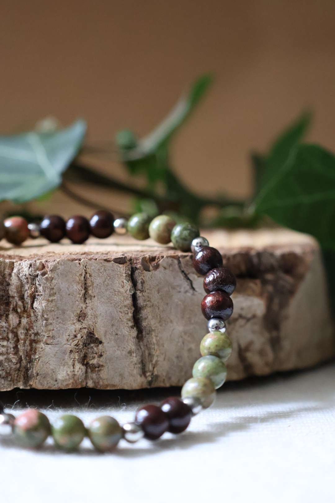 Bracelets pierres naturelles unakite