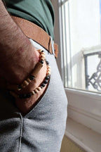 Bracelet en bois naturels - NOISETIER