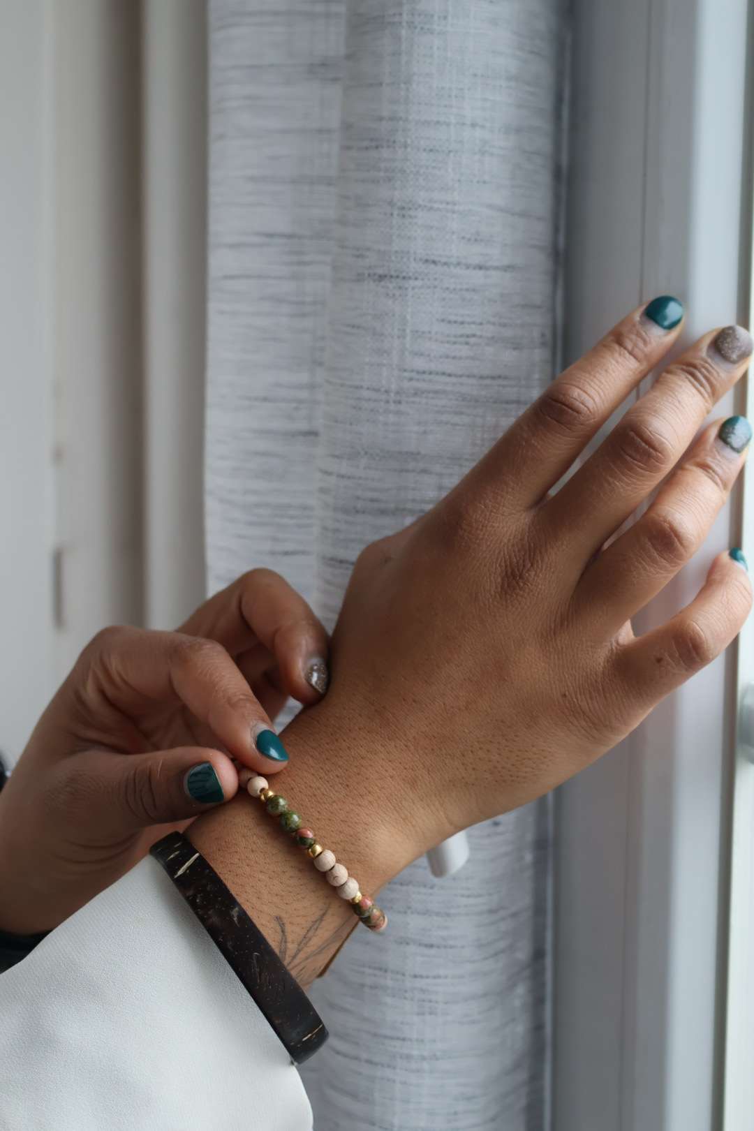 Bracelets pierres naturelles unakite