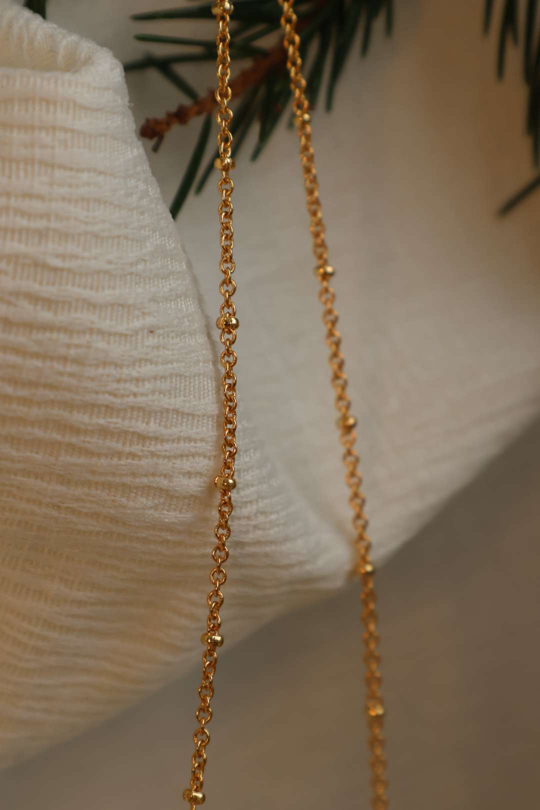 Collier sautoir doré pendentif en noix de coco - PEARL