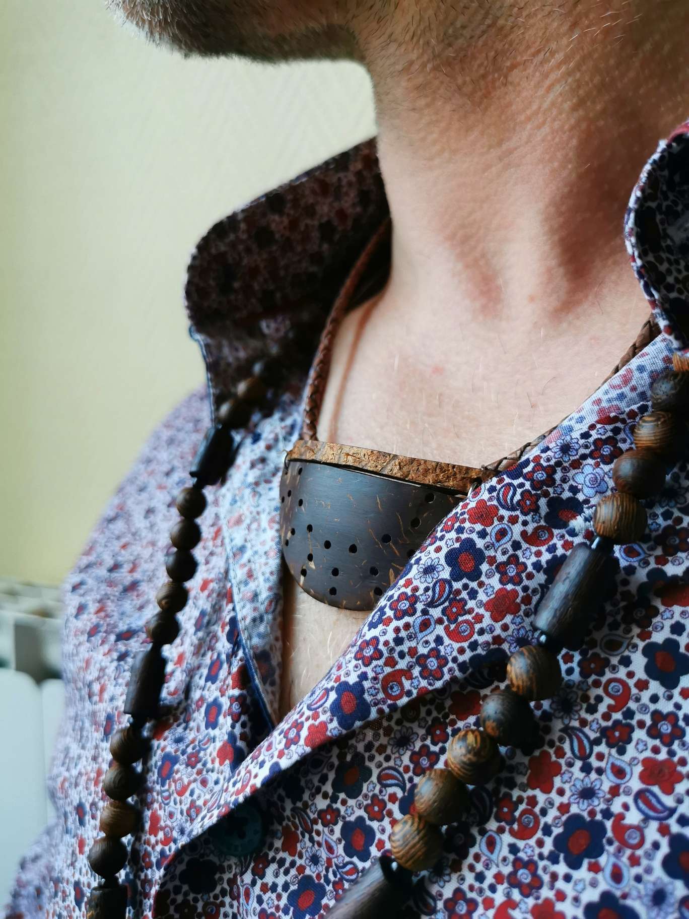 Collier mixte noix de coco - SALAZIE