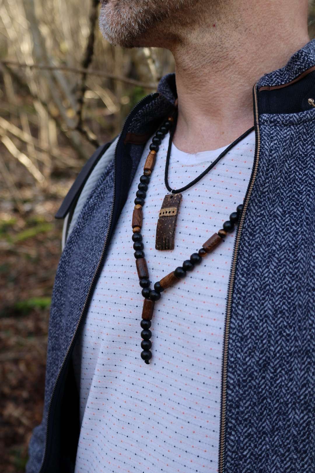Collier mixte en noix de coco - TOTEM