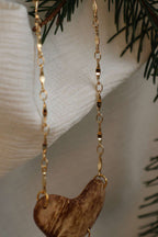 Collier doré en bois noix de coco - BAROQUE