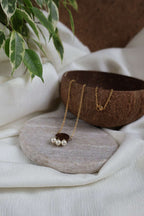 Collier ARTISANE pendentif noix de coco