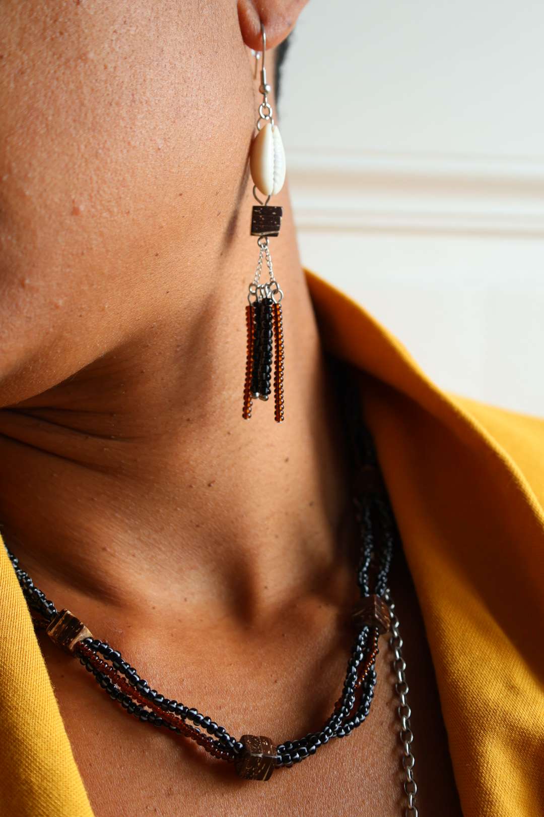 Collier de perles multi-rangs - TRIBU
