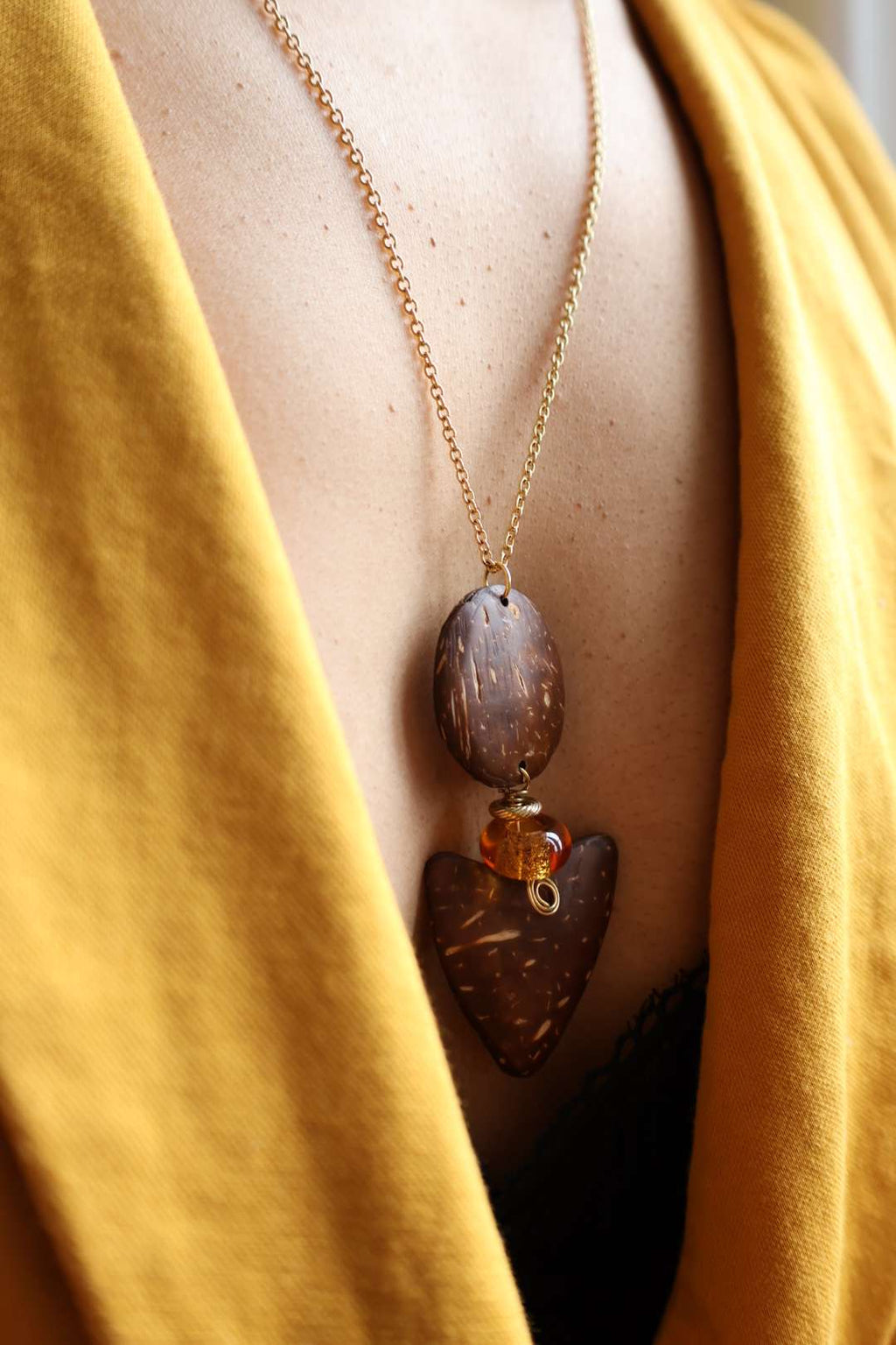 Collier long chaîne doré - JAKARTA