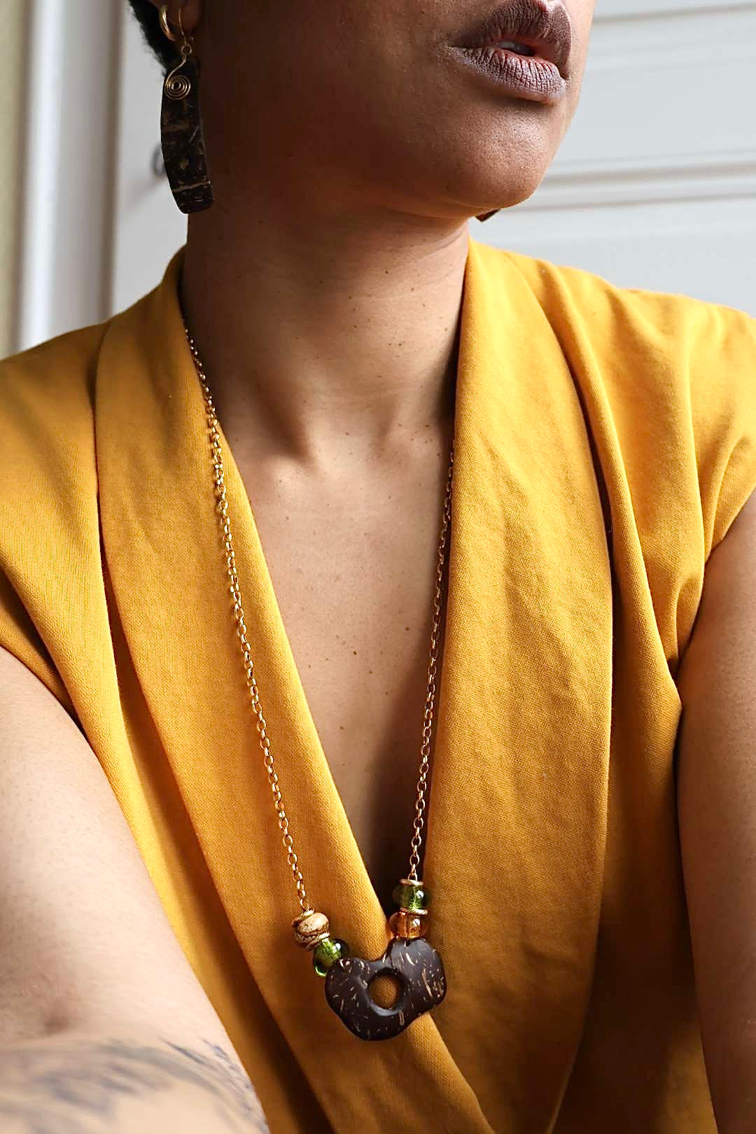 Collier long chaîne dorée - BALI