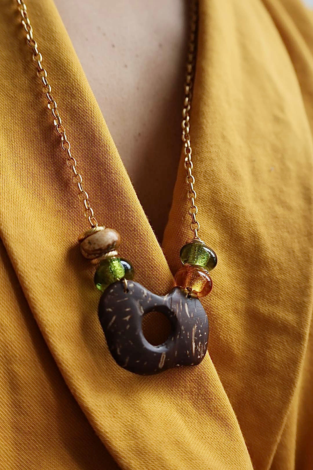 Collier long chaîne dorée - BALI