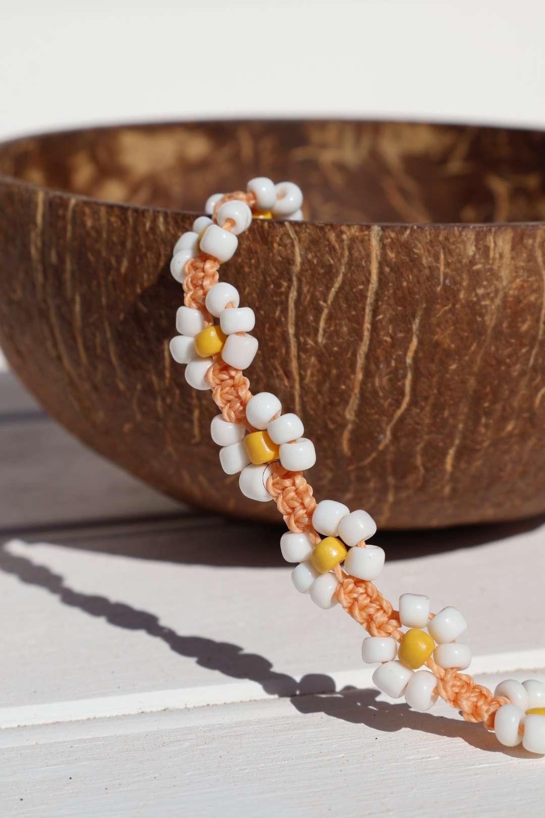 Colliers fleurs en perles de rocaille - DAISY