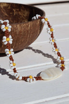 Colliers fleurs en perles de rocaille - DAISY