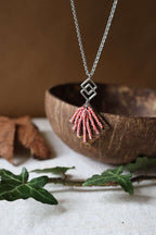 Collier en acier inoxydable et noix de coco - NAVAJO
