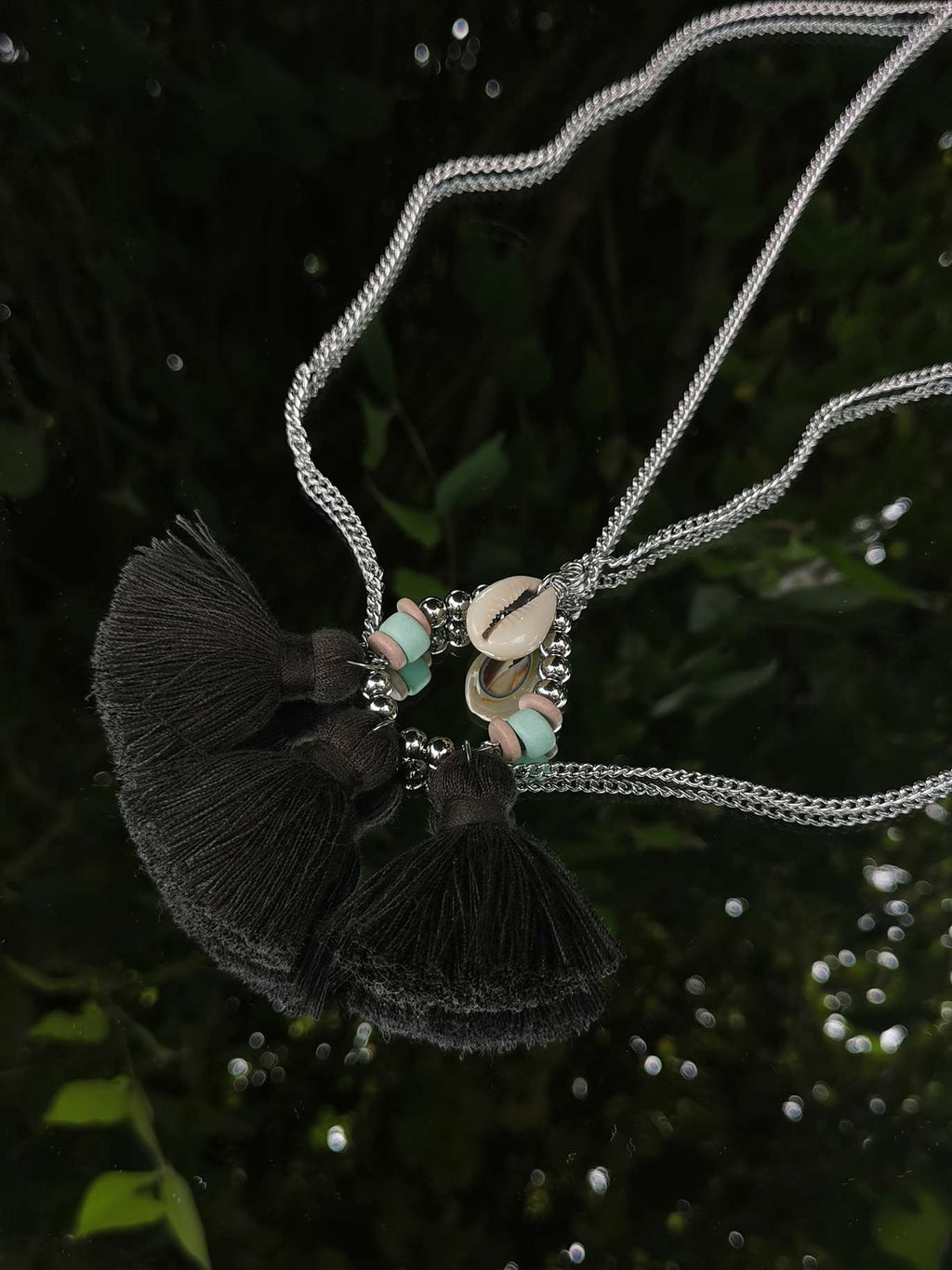 Collier chaîne en acier inoxydable - BOHO