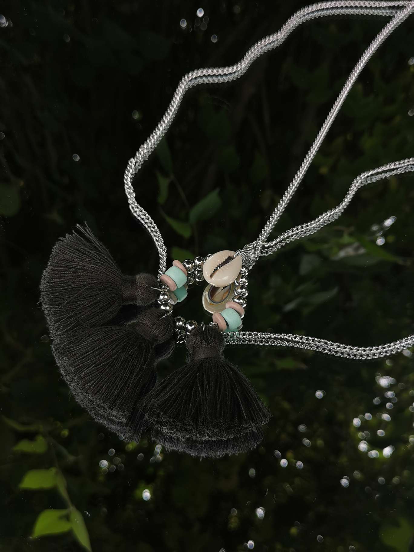 Collier chaîne en acier inoxydable - BOHO