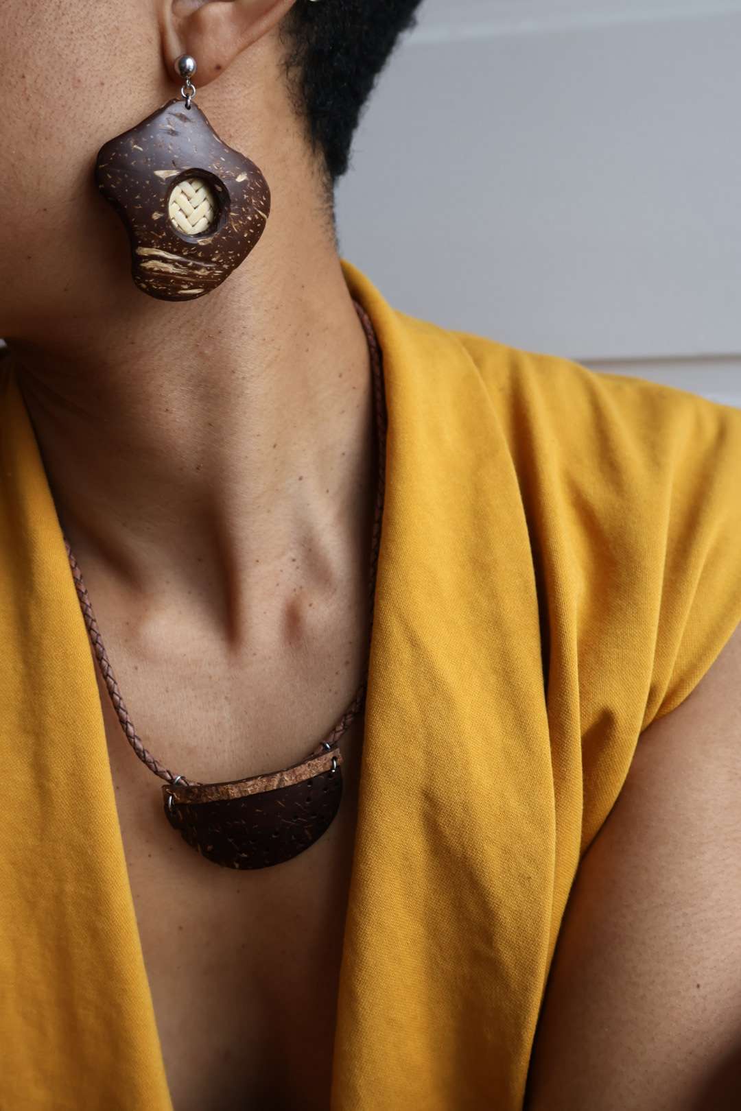 Collier mixte noix de coco - SALAZIE