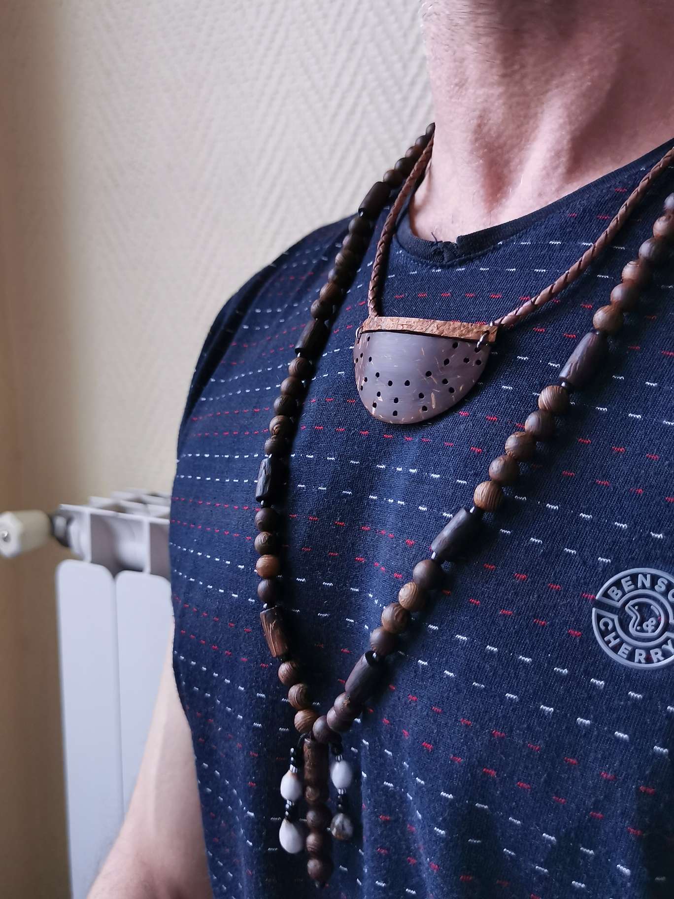 Collier mixte noix de coco - SALAZIE