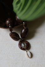 Collier mixte graine de palmier KHEPRI
