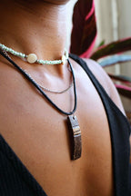Collier 2 en 1 nacre et perles en verre - PRECIOSA