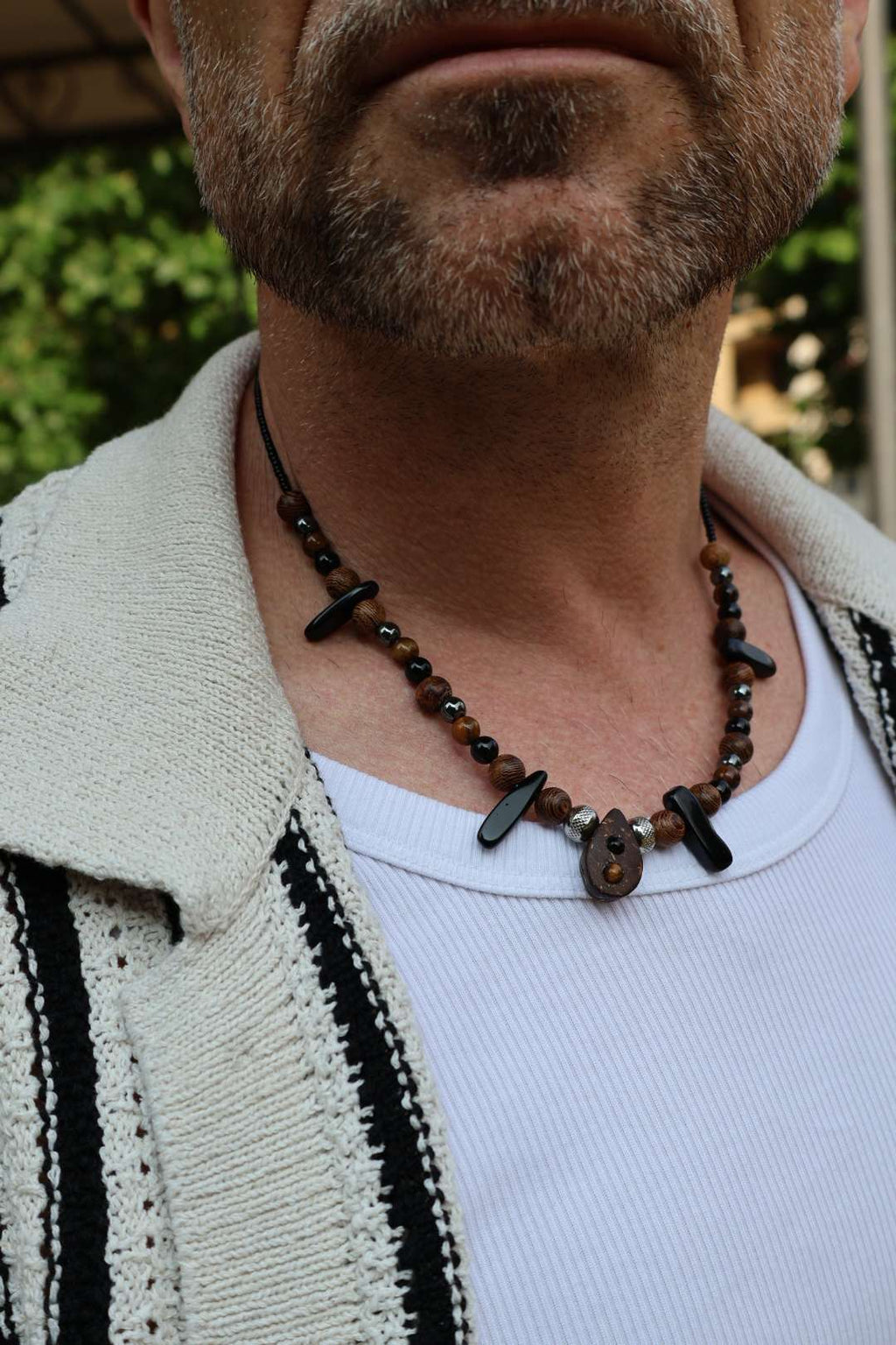 Collier mixte PRIMAL "Énergie terrestre"