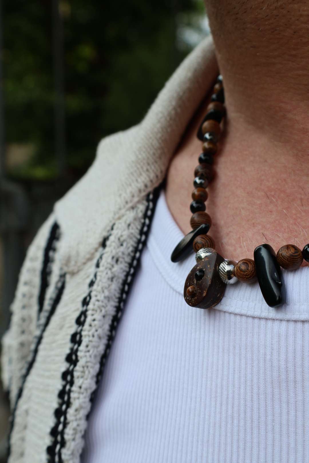 Collier mixte PRIMAL "Énergie terrestre"
