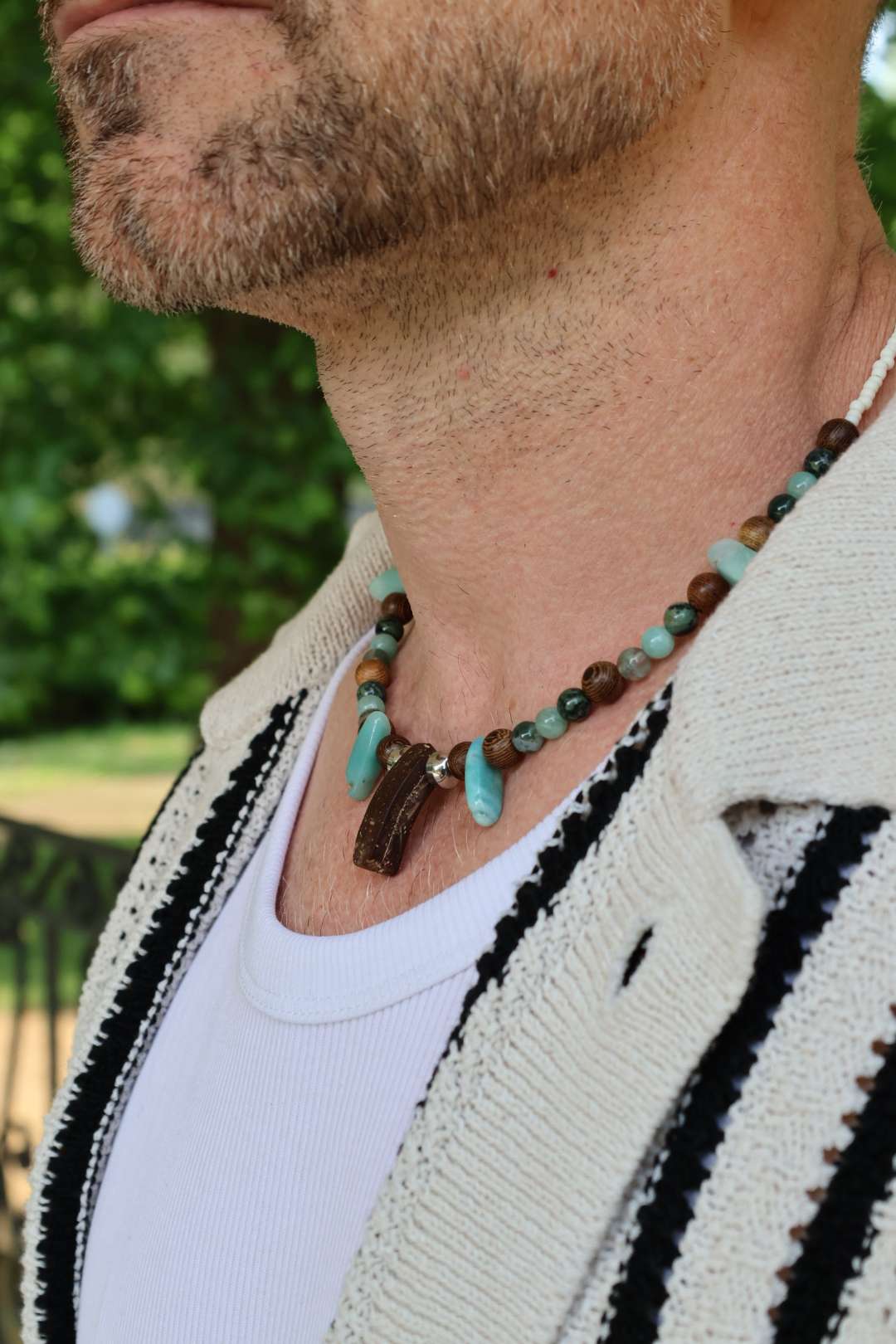 Collier mixte PRIMAL "Sérénité tropicale"
