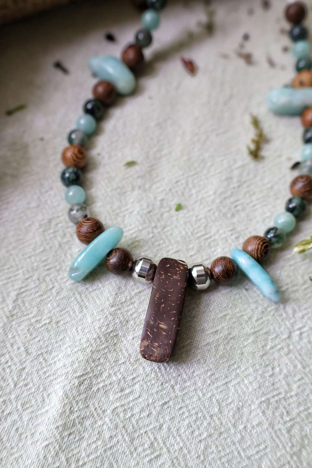 Collier mixte PRIMAL "Sérénité tropicale"
