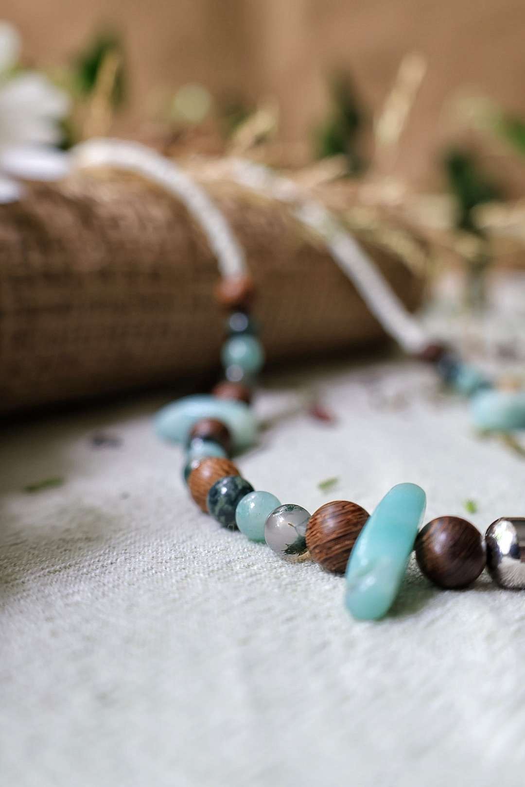 Collier mixte PRIMAL "Sérénité tropicale"