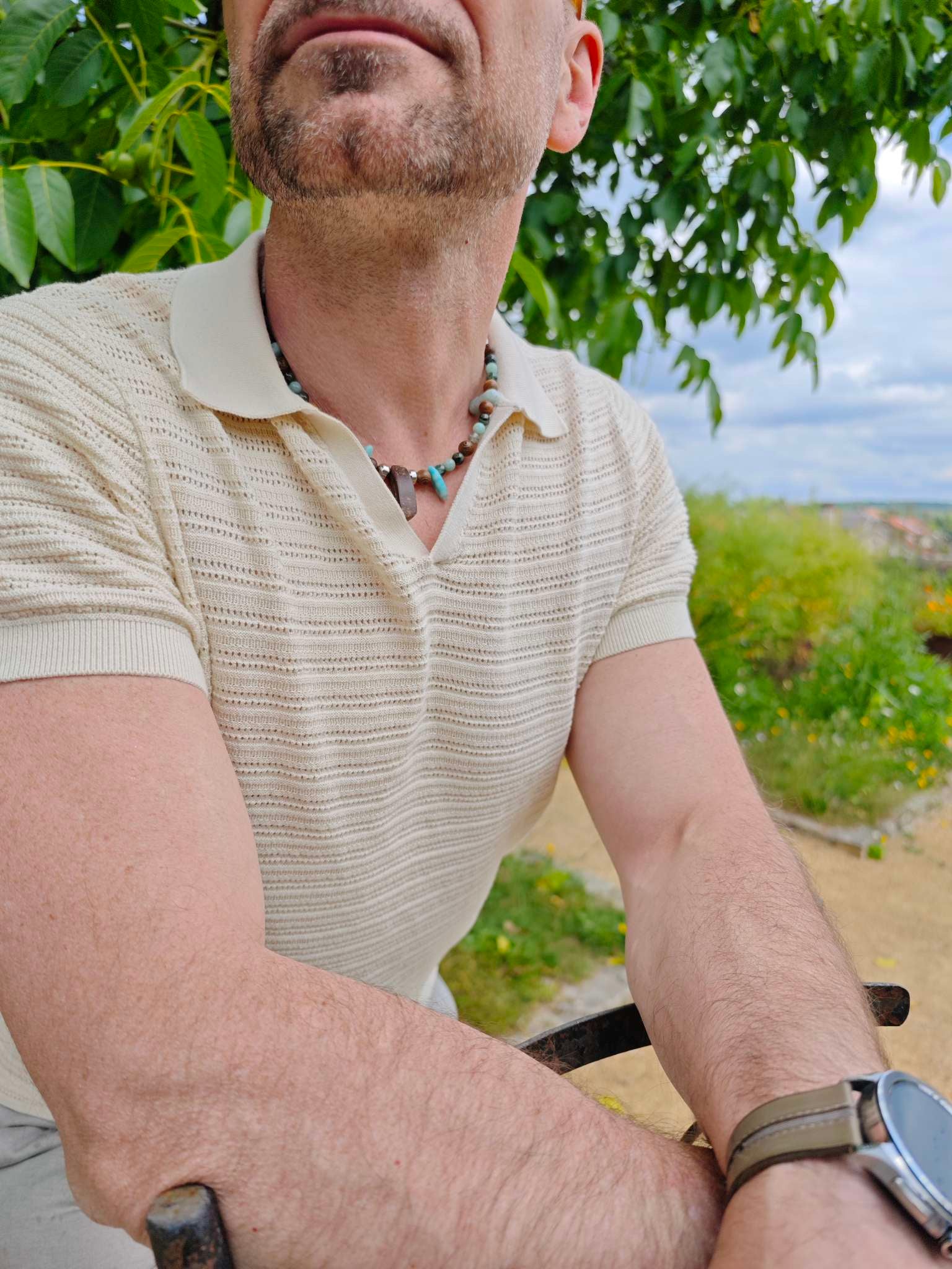 Collier mixte PRIMAL "Sérénité tropicale"