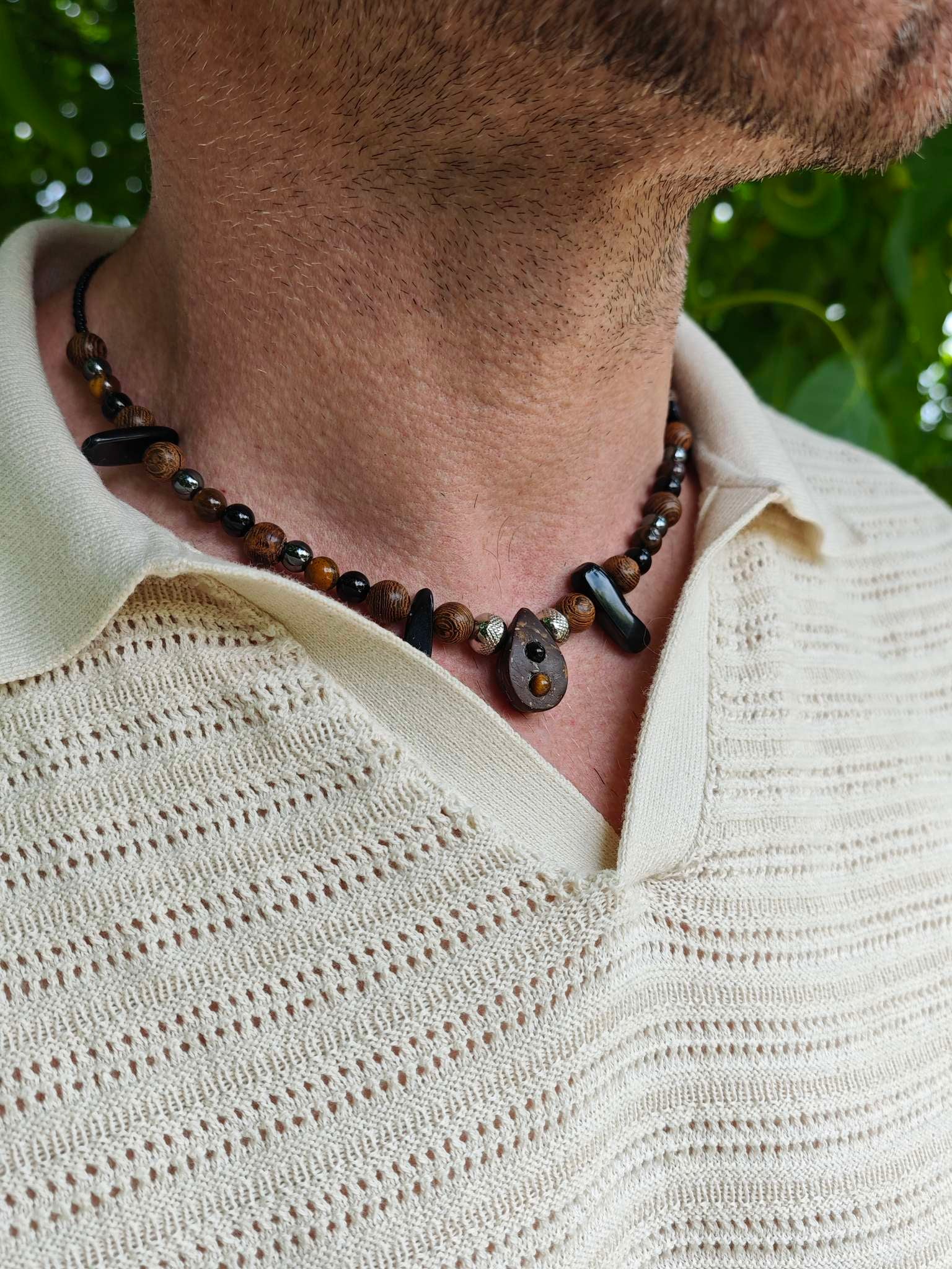 Collier mixte PRIMAL "Énergie terrestre"