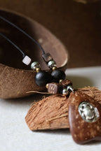 Collier mixte graine savonette SAPINDUS