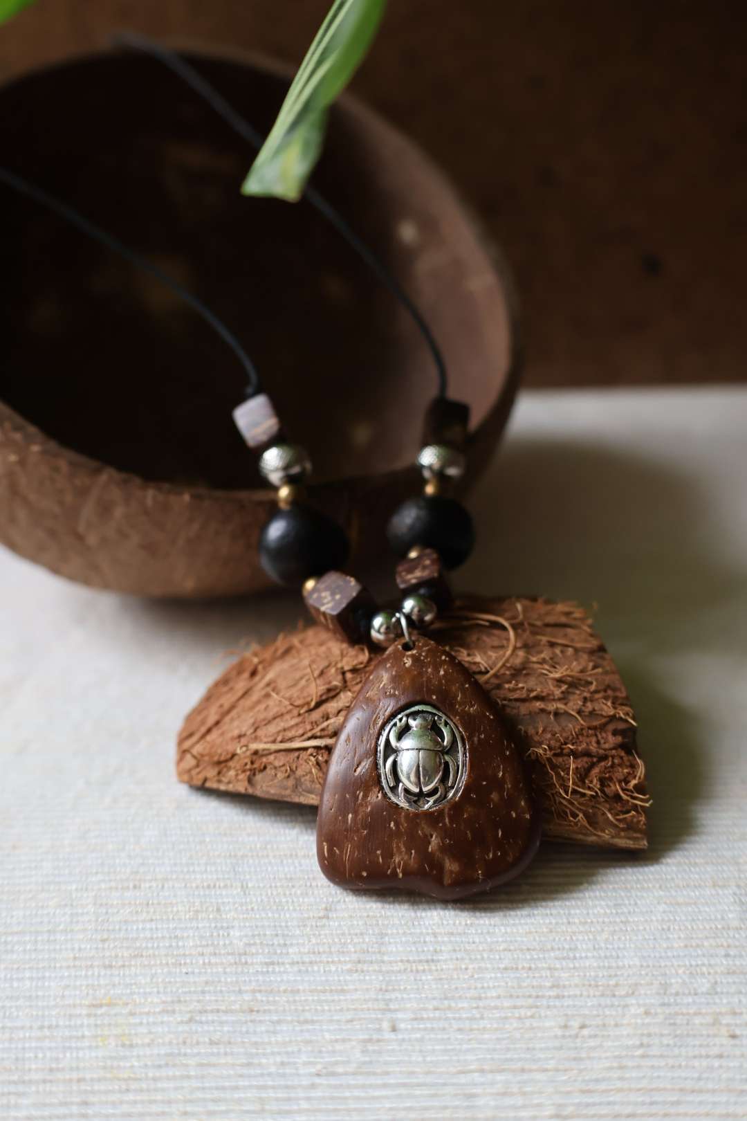 Collier mixte graine savonette SAPINDUS