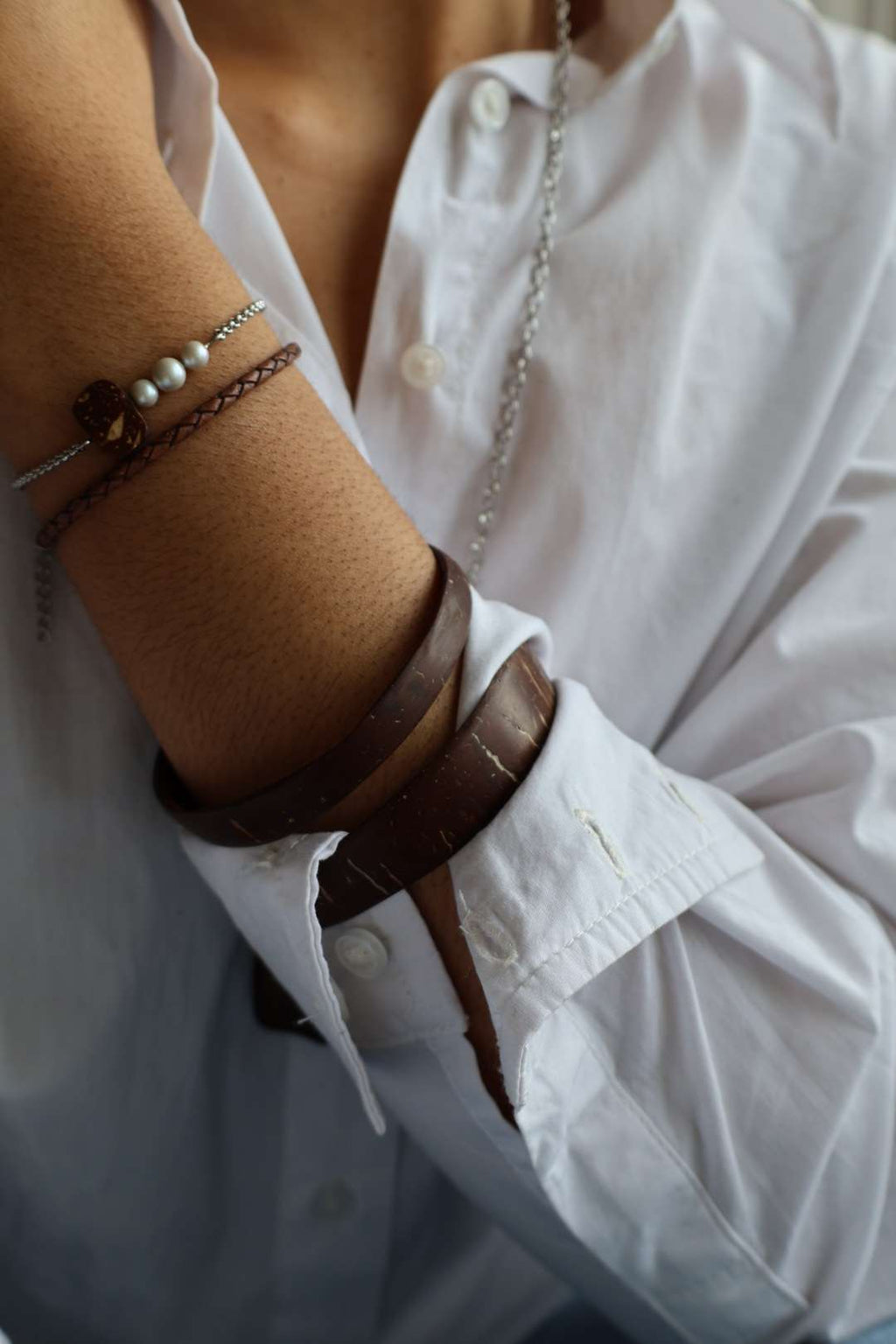 Bracelet jonc noix de coco - BOISDECOCO