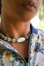 Colliers fleurs en perles de rocaille - DAISY